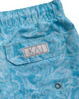 Sky Paisley Swim Shorts