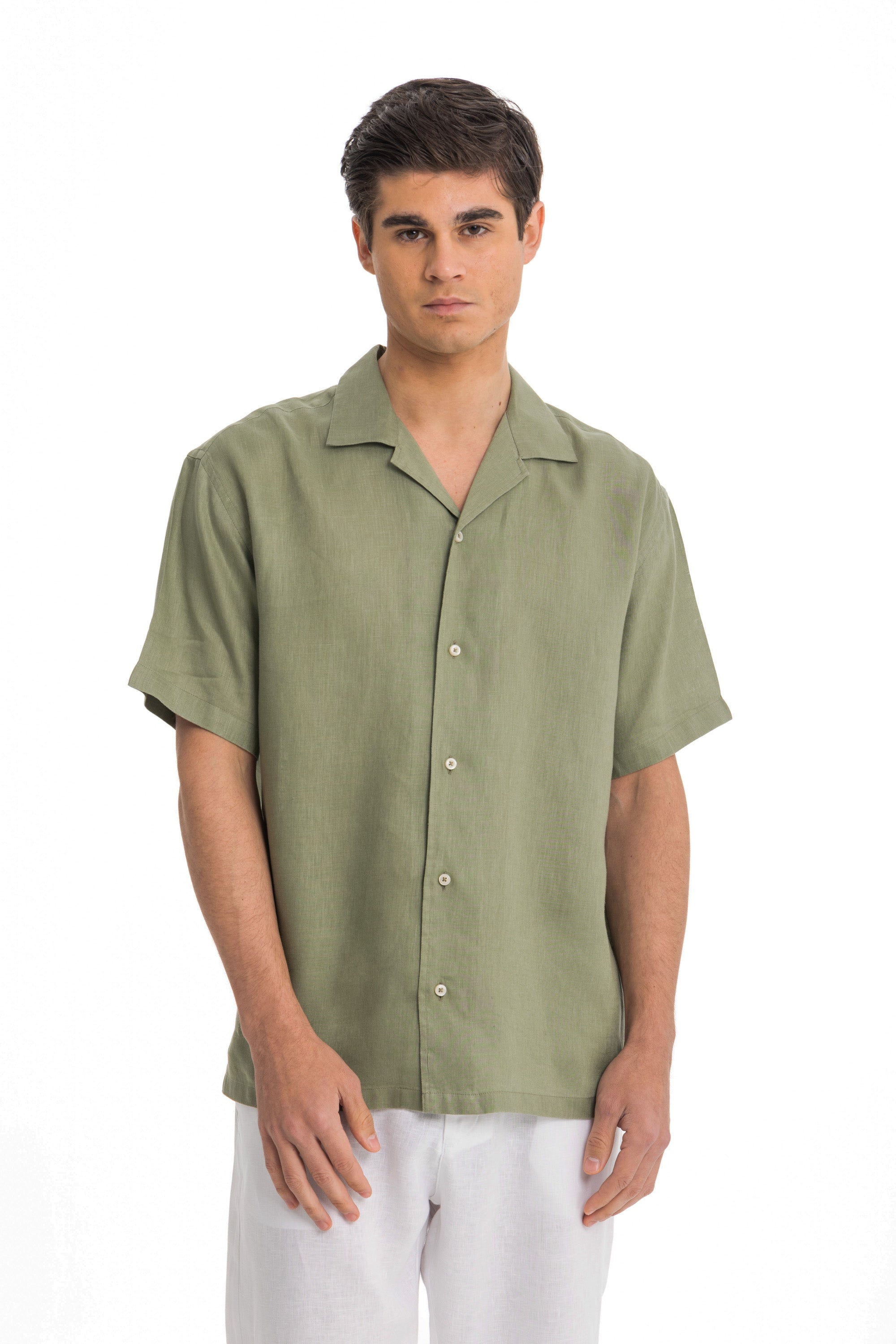 Pistachio Cuban Linen Shirt