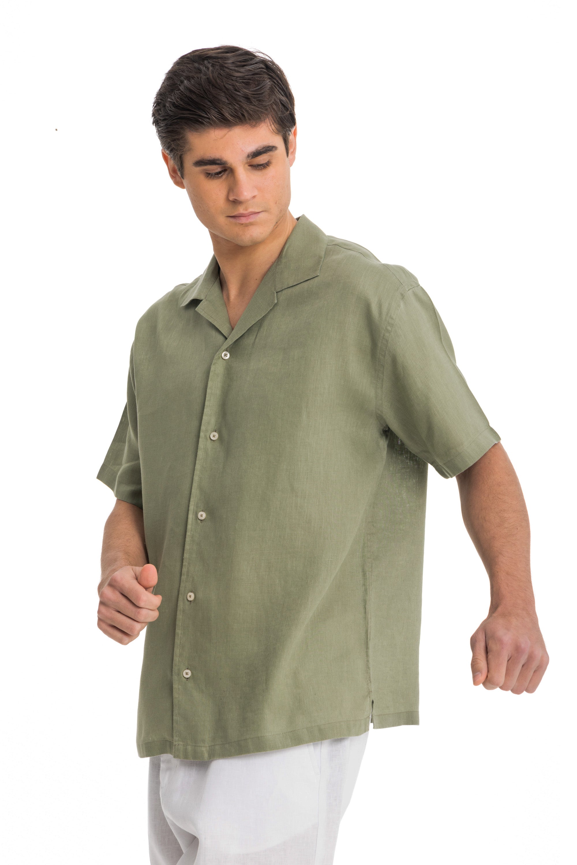 Pistachio Cuban Linen Shirt