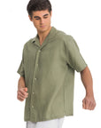 Pistachio Cuban Linen Shirt
