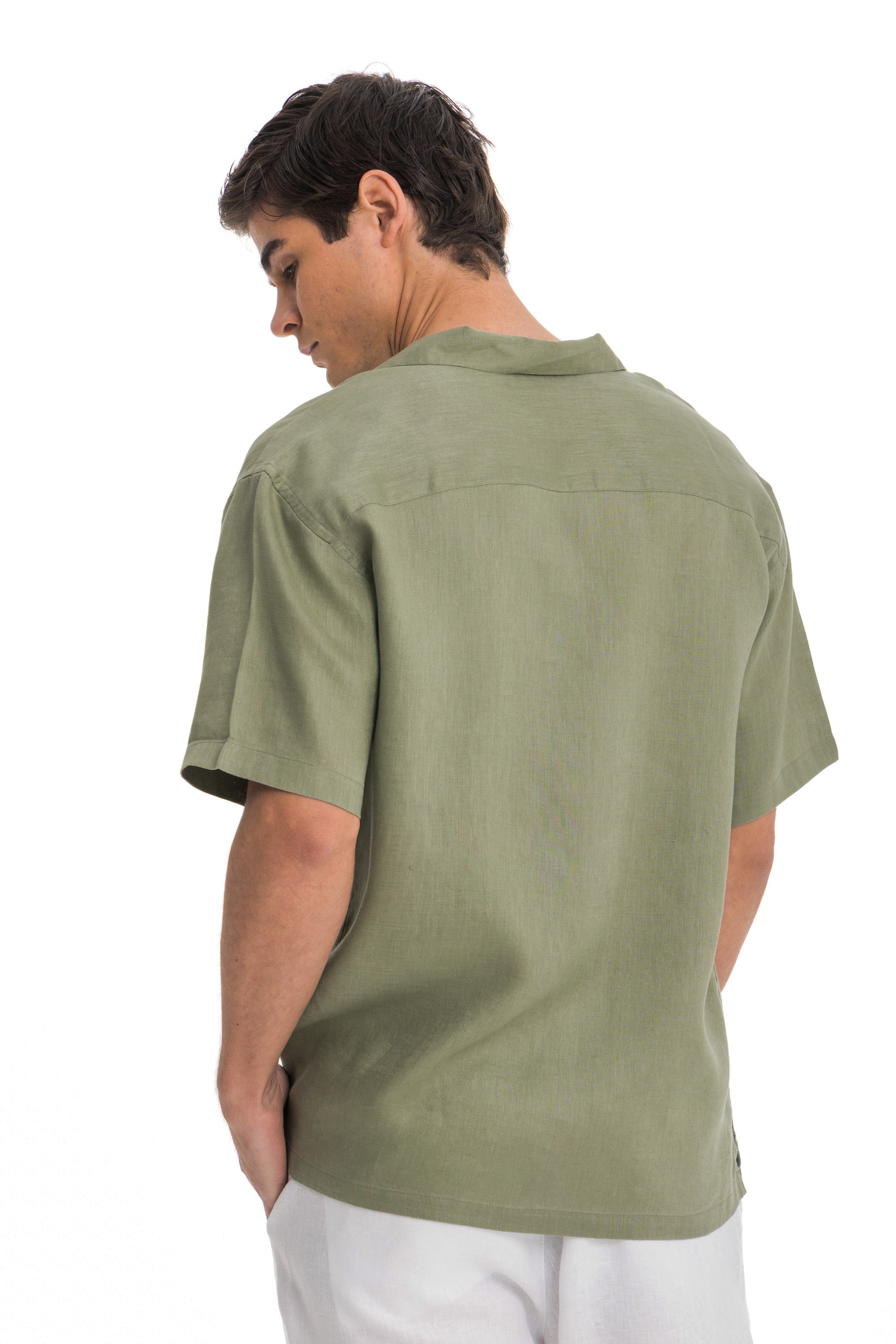 Pistachio Cuban Linen Shirt
