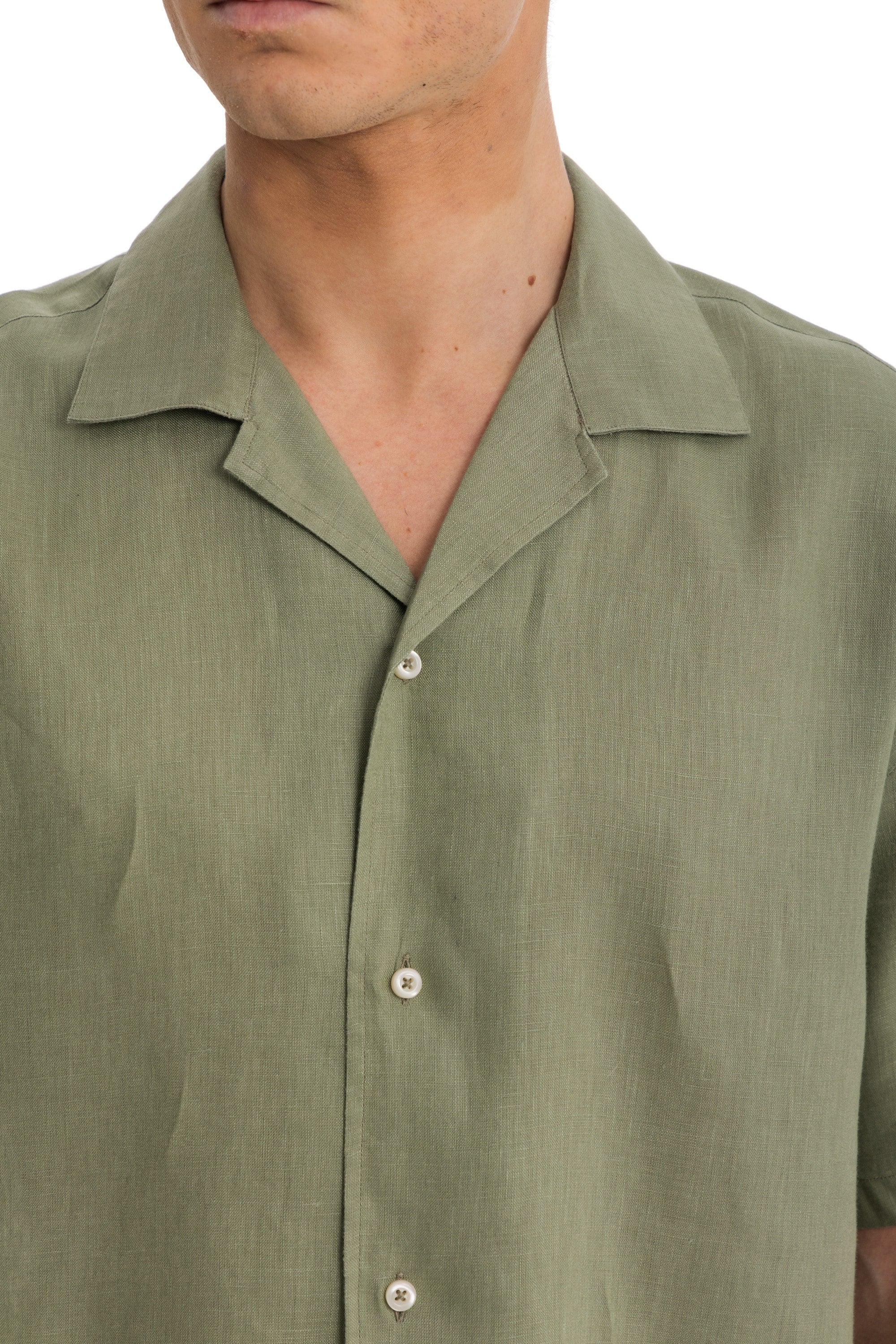 Pistachio Cuban Linen Shirt