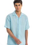 Mint Cuban Linen Shirt