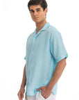 Mint Cuban Linen Shirt