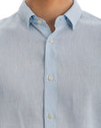 Men's Sky Blue Linen Shirt