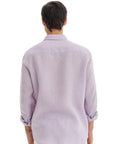Men's Lilac Linen Shirt