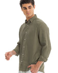 Men`s Taupe Linen Shirt