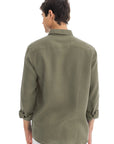 Men`s Taupe Linen Shirt
