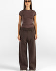 Women's Brown Lined Sweatpants