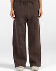 Women's Brown Lined Sweatpants