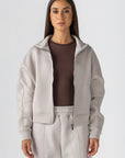 Women's Off-White Fleece Jacket