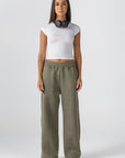 Women`s Olive Lined Sweatpants