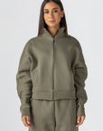 Women's Olive Fleece Jacket