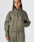 Women's Olive Fleece Jacket