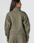 Women's Olive Fleece Jacket