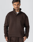 Brown High Neck Polo