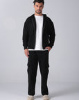 Black Cargo Sweatpants