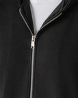 Black French Terry Zip Up Hoodie
