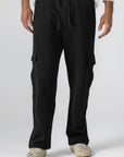Black Cargo Sweatpants