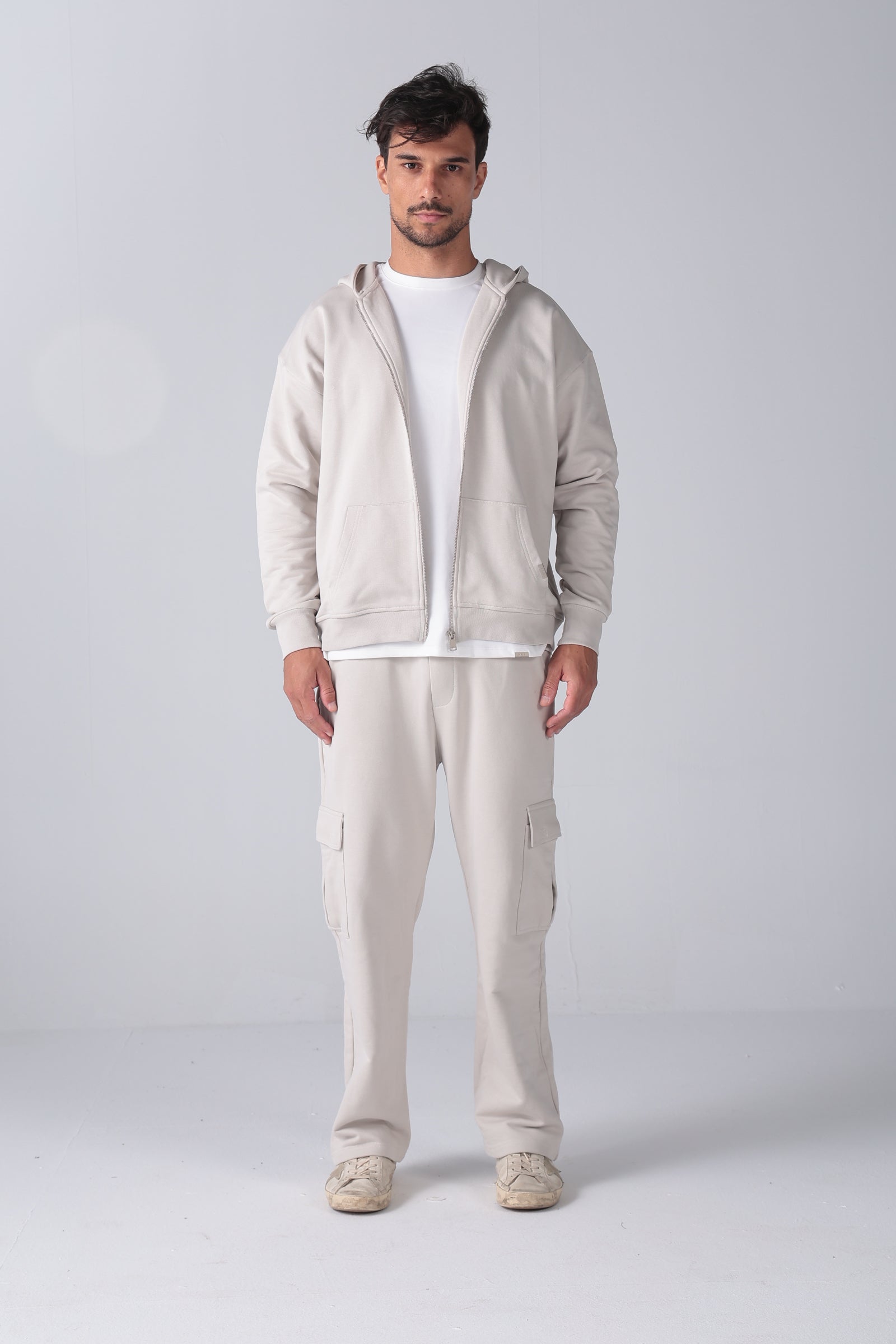Off White Cargo Sweatpants