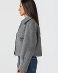 Women's Grey Bouclé Jacket