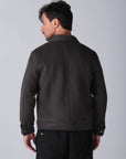 Dark Grey Wool Snaps Jacket