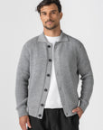 Grey Knitted Wool Jacket
