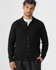 Black Knitted Wool Jacket