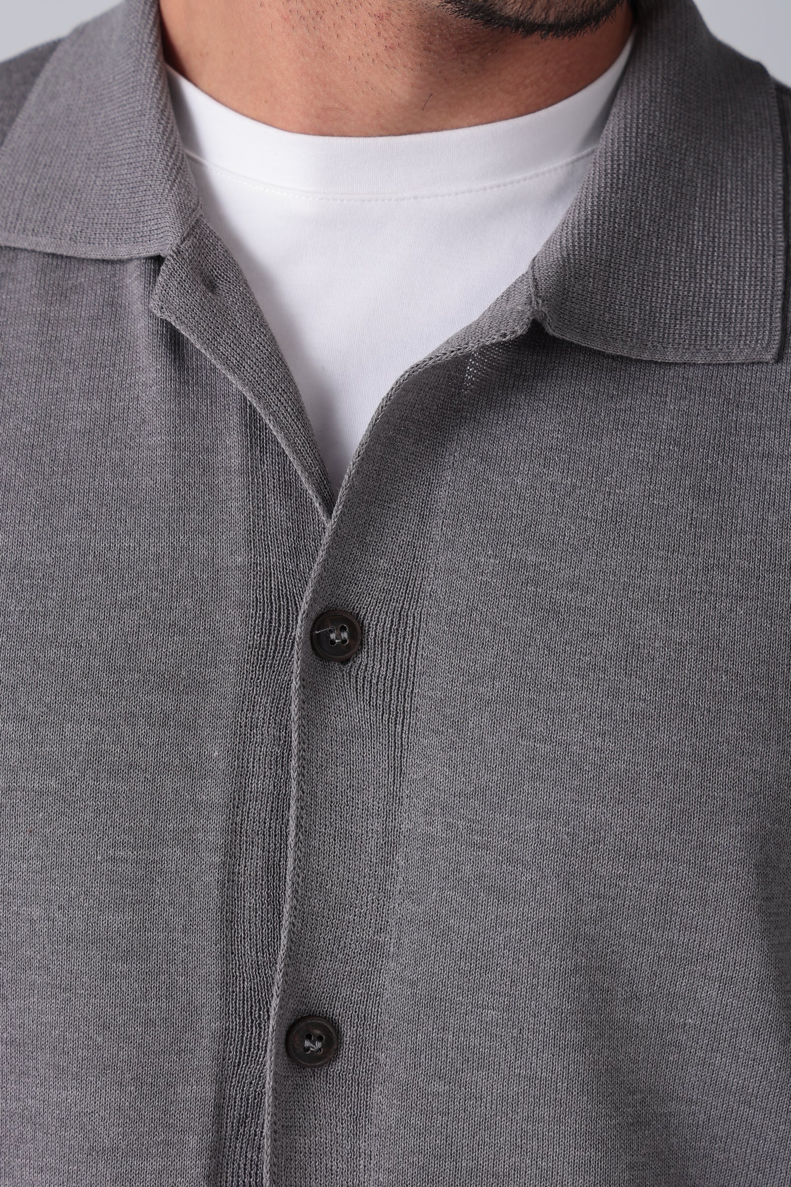 Heather Grey Knit Cardigan