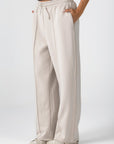 Cream Modal Lined Sweatpants