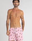 Pink Giraffes Swim Shorts