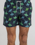 Navy Stingrays Swim Shorts