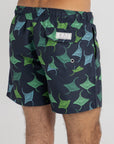 Navy Stingrays Swim Shorts