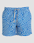Blue Maze Swim Shorts