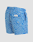 Blue Maze Swim Shorts