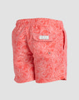 Coral Paisley Swim Shorts