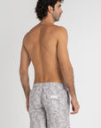 Taupe Paisley Swim Shorts