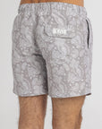Taupe Paisley Swim Shorts