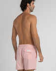 Solid Pink Swim Shorts (4 Way Stretch)