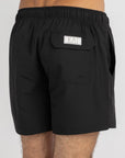 Solid Black Swim Shorts (4 Way Stretch)