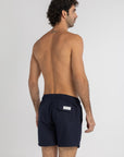 Solid Navy Swim Shorts (4 Way Stretch)