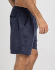 Navy Terry Towel Short
