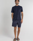 Navy Terry Towel T-Shirt