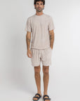 Taupe Terry Towel T-Shirt