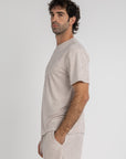 Taupe Terry Towel T-Shirt