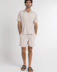 Taupe Terry Towel Short