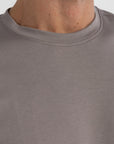 Taupe Mercerised Cotton T-Shirt