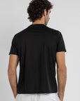 Black Mercerised Cotton T-Shirt