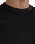 Black Mercerised Cotton T-Shirt