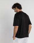 Black Pure Linen T-Shirt